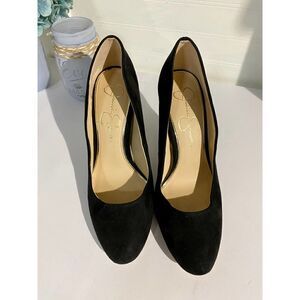Jessica Simpson Black Suede Heels